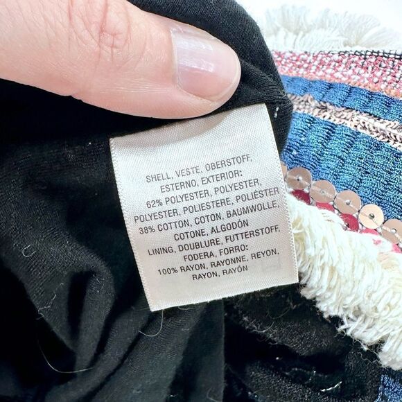 Anthropologie Moulinette Soeurs Erine beaded mixed material fall mini skirt 2 - Picture 12 of 12